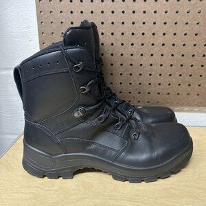 HAIX Tactical Boots Airpower Mens Size 14W Black Leather Fire Crosstech